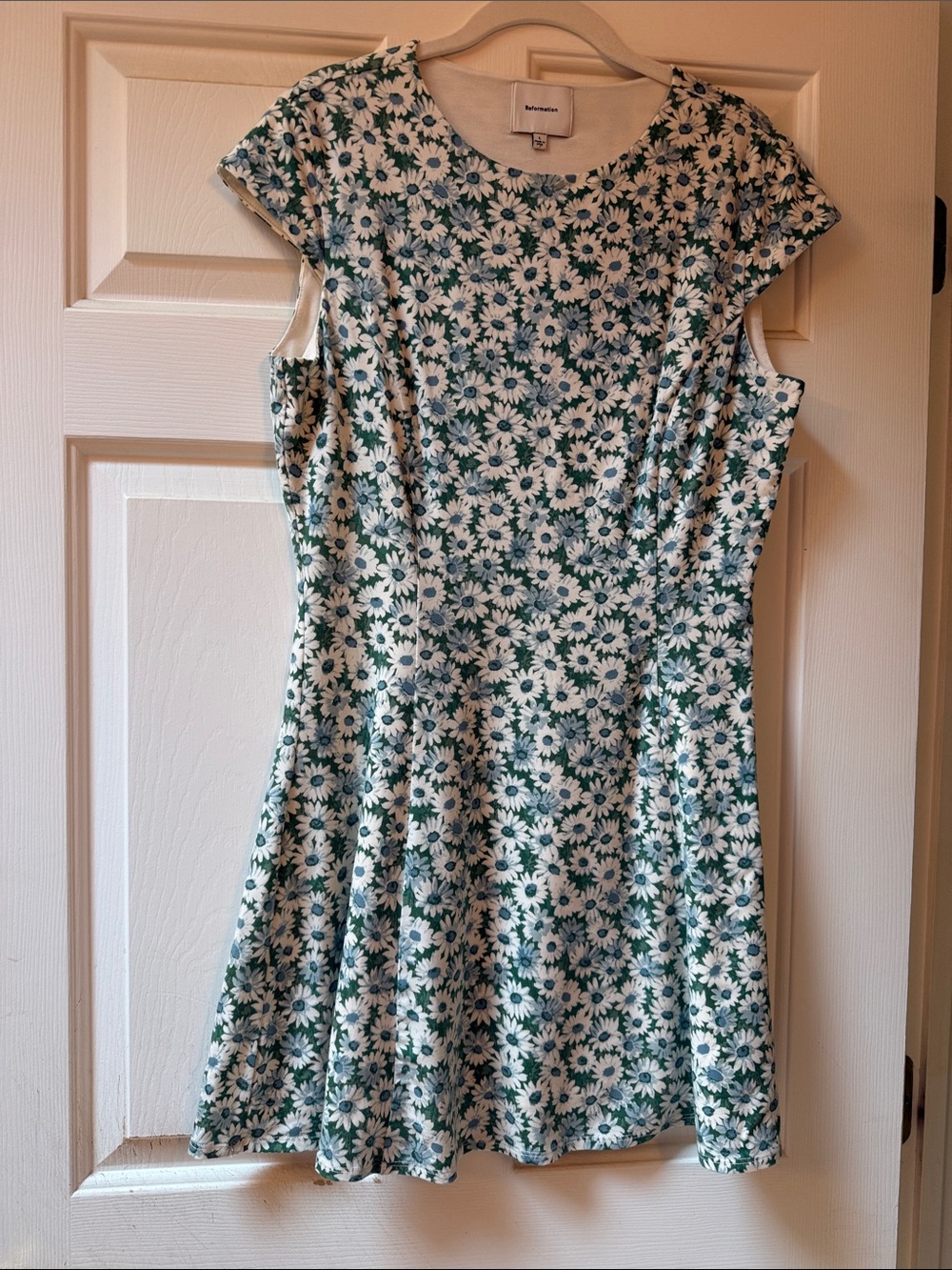 Reformation Brand size L Daisy Printed stretchy mini dress